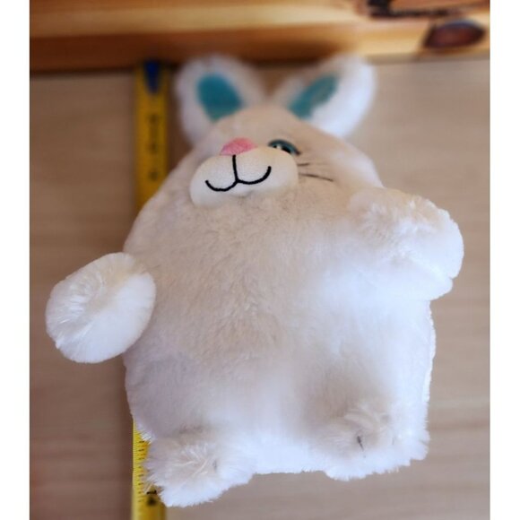 Braham Progressive Plush Bunny Rabbit White With Blue Ears Soft 10" - Picture 15 of 15